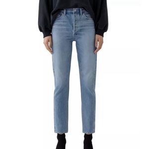 AGOLDE
Remy High-Rise Straight Organic-Cotton Stretch Jeans in Collision size 29